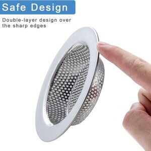2 Pcs Sink Strainer for Most Kitchen Sink Drain Basket